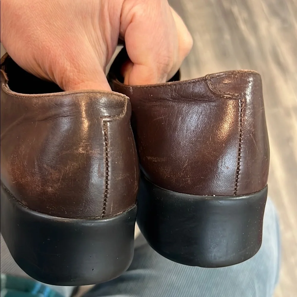 Brown Slip-On Leather Shoes for Casual Wear